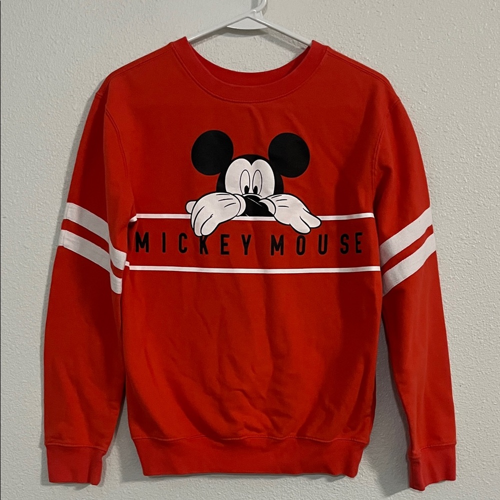 Vintage Disney Red Crewneck Mickey Mouse Sweater